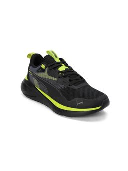 Puma - Kids Black FlexFlare Lightweight Casual Sneakers