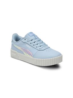 Puma - Girls Blue Carina 2.0 Youth Sneakers
