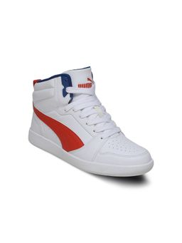 Puma - Kids White Punch Mid Sneakers