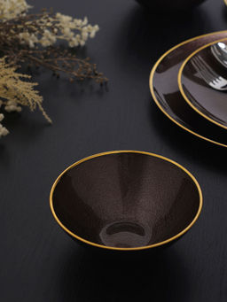 Pure Home + Living - Natural Dark Copper Brown Small Bowl