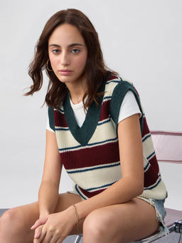 The Souled Store - Vest Newport Women Knitted Sweaters