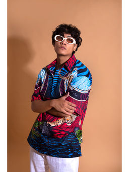 Loudless - Rob Tier Printed Half Sleeves Shirt for Men