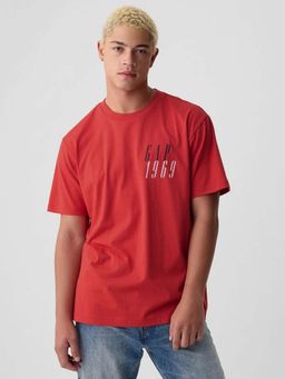 GAP - Red Printed Relaxed Fit T-Shirt