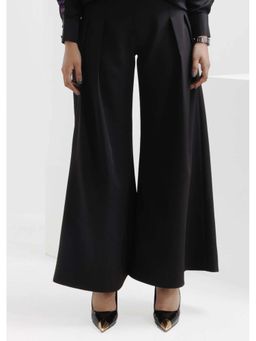 THE SILK LOVE - Kohl Black Flared Pant