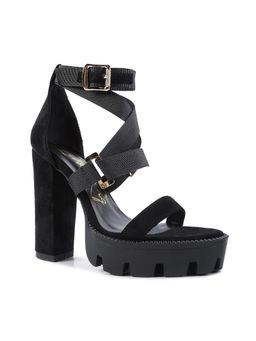 London Rag - Solid Black Heels