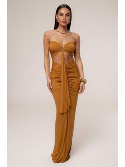 Bee Boe - Aurora Cutout Bronze Dress