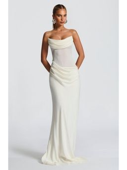 Bee Boe - Elara Cowl White Dress