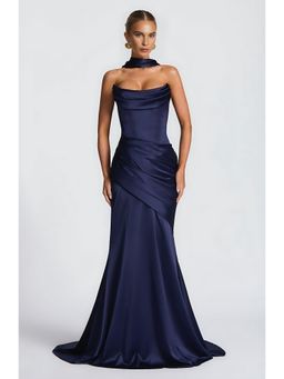 Bee Boe - Moonlit Grace Navy Gown