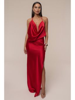 Bee Boe - Lumira Cowl Red Dress