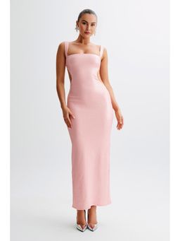 Bee Boe - Sculpt Sequin Square Pale Pink Dress