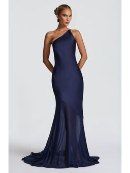 Bee Boe - Midnight Tide One-Shoulder Blue Gown