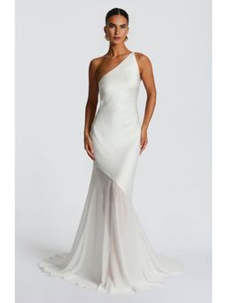 Bee Boe - Midnight Tide One-Shoulder Ivory Gown