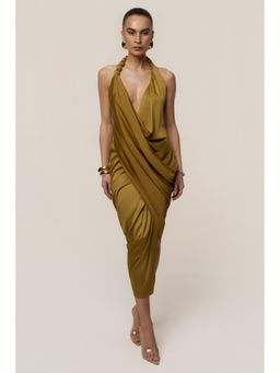 Bee Boe - Olive Drape Dress