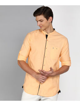 KUONS AVENUE - Men's Linen Cotton Mandarin Collar Casual Shirt