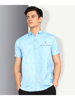 KUONS AVENUE - Men's Linen Cotton Half Sleeve Shirt