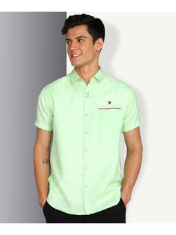 KUONS AVENUE - Men's Linen Cotton Half Sleeve Shirt