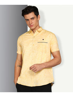 KUONS AVENUE - Men's Linen Cotton Half Sleeve Shirt