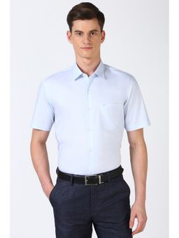 Peter England - Men Blue Regular Fit Formal Shirt