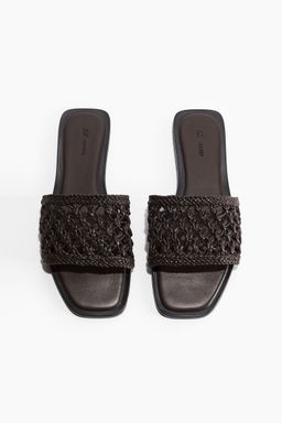 H&M - Women Brown Leather Sandals