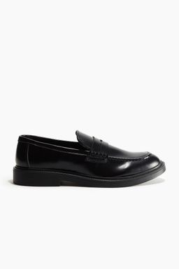 H&M - Men Black Moccasin-Seam Loafers