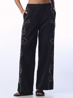 ONLY - Womens Regular Fit Black Pant