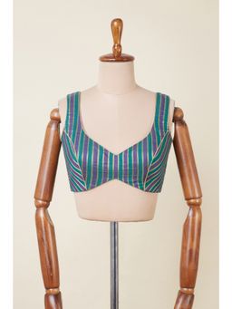 Dressfolk - Green Stripes Tisha Stitched Blouse