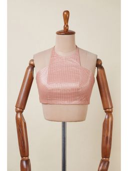 Dressfolk - Peach Stripes Chahat Stitched Blouse