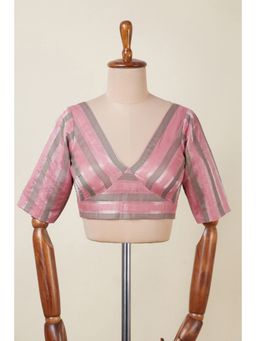 Dressfolk - Pink Stripes Manika Stitched Blouse