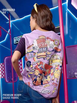 The Souled Store - Official FRIENDS: Doodle Women Oversized T-Shirt