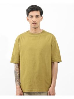 Rare Rabbit - Alff Flouroscent Green Graphic Print Oversized Fit T-Shirt