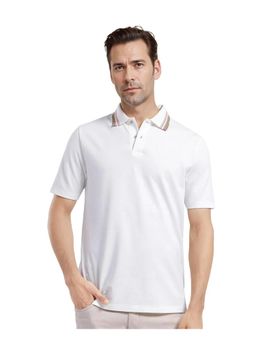 Rare Rabbit - Clark Off White Plain Regular Fit Polo T-Shirt