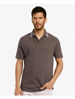 Rare Rabbit - Clark Olive Plain Regular Fit Polo T-Shirt