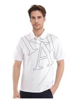 Rare Rabbit - Daryl White Plain Regular Fit Polo T-Shirt