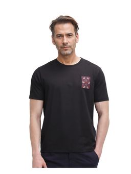 Rare Rabbit - Frovik Black Printed Regular Fit T-Shirt