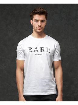 Rare Rabbit - Junot White Graphic Print Regular Fit T-Shirt
