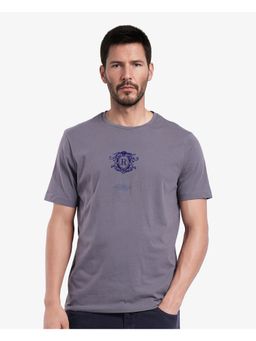 Rare Rabbit - Ker Light Grey Graphic Print Regular Fit T-Shirt