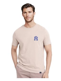 Rare Rabbit - Lex Pastel Pink Embroidered Oversized Fit T-Shirt
