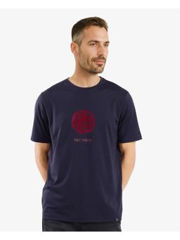 Rare Rabbit - Make Navy Blue Graphic Print Regular Fit T-Shirt