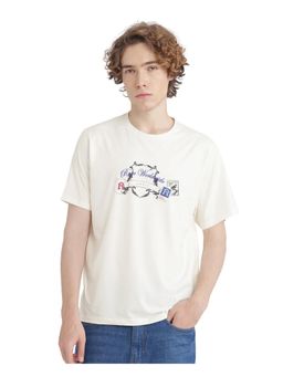 Rare Rabbit - Neko Off White Graphic Print Regular Fit T-Shirt