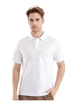 Rare Rabbit - Nellit White Plain Regular Fit Polo T-Shirt