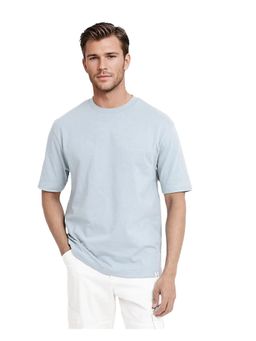 Rare Rabbit - Noa Light Blue Graphic Print Oversized Fit T-Shirt