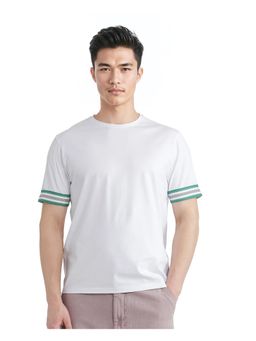 Rare Rabbit - Oblee White Plain Relaxed Fit T-Shirt