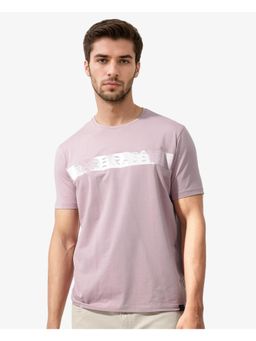 Rare Rabbit - Olios Light Pink Graphic Print Regular Fit T-Shirt