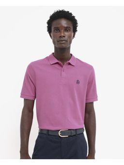 Rare Rabbit - Paret Bright Flouroscent Pink Regular Fit Polo T-Shirt
