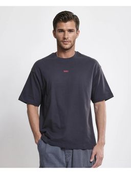 Rare Rabbit - Quote Dark Grey Graphic Print Oversized Fit T-Shirt