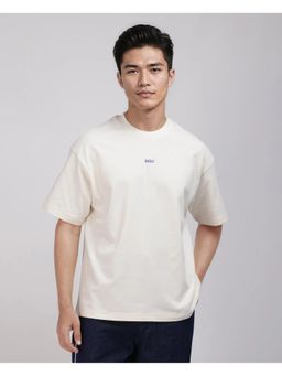 Rare Rabbit - Quote Off White Graphic Print Oversized Fit T-Shirt