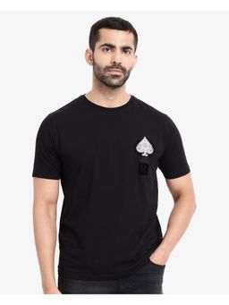 Rare Rabbit - Rabo Black Graphic Print Regular Fit T-Shirt