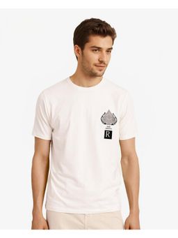 Rare Rabbit - Rabo Off White Graphic Print Regular Fit T-Shirt