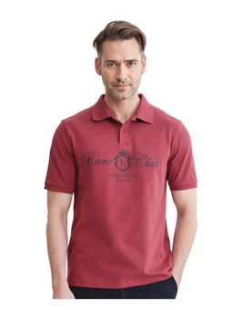 Rare Rabbit - Rem Dark Red Plain Regular Fit Polo T-Shirt