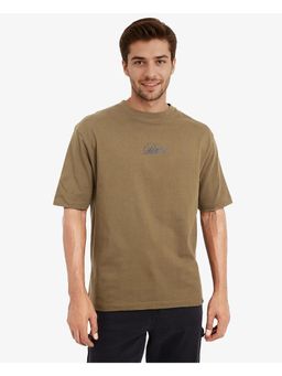 Rare Rabbit - Reso Olive Graphic Print Oversized Fit T-Shirt